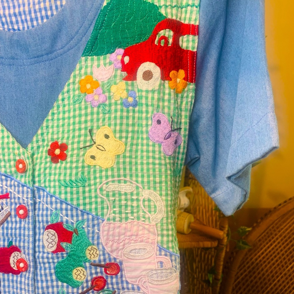 Vintage embroidered dress, brand Country Wear Clothing Company